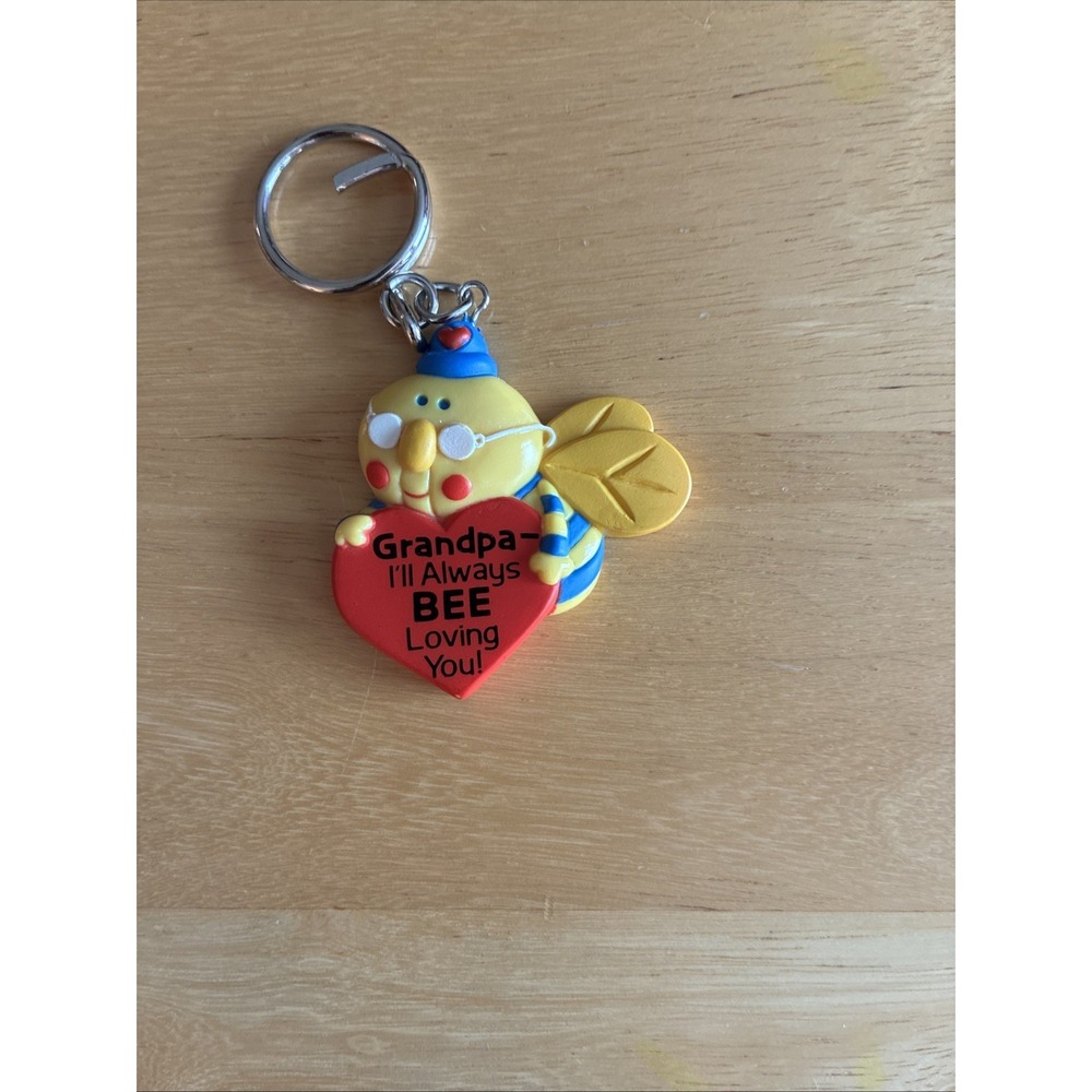 VTG Avon Keychain Grandpa I'll Always BEE Loving You